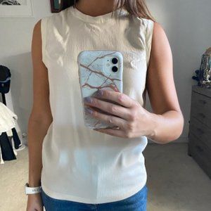 Brunello Cucinelli Silk Sleeveless Top, size S